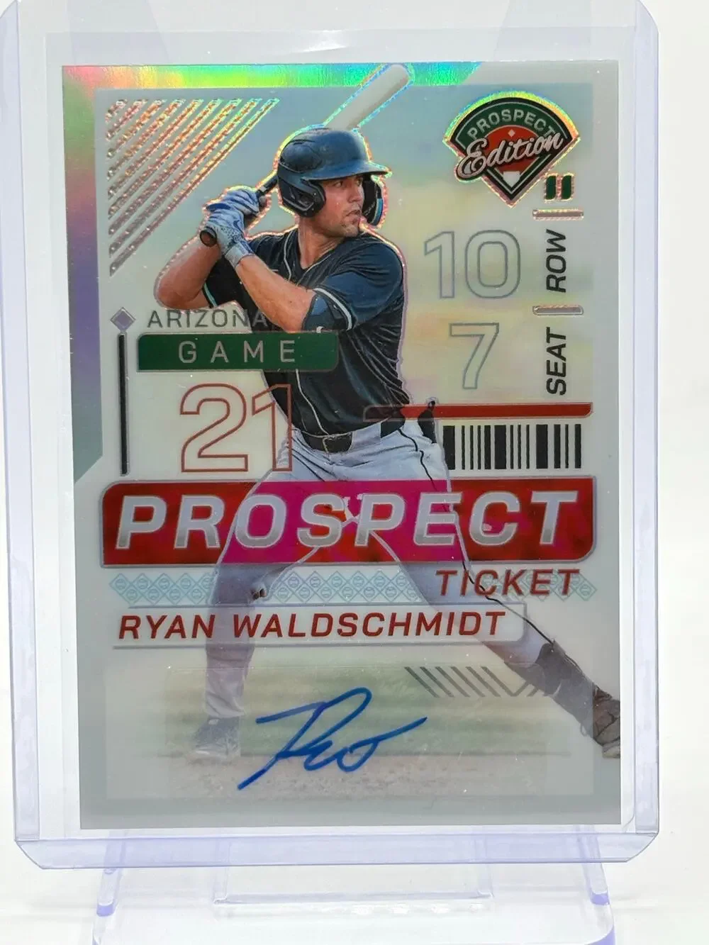2024 Panini Prospect Edition Ryan Waldschmidt Holo Prizm Auto Diamondbacks